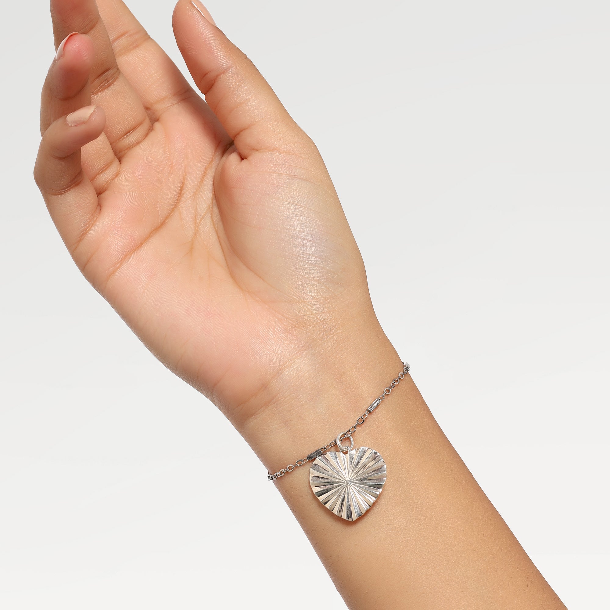 Mia Diamond Cut Heart Pendant