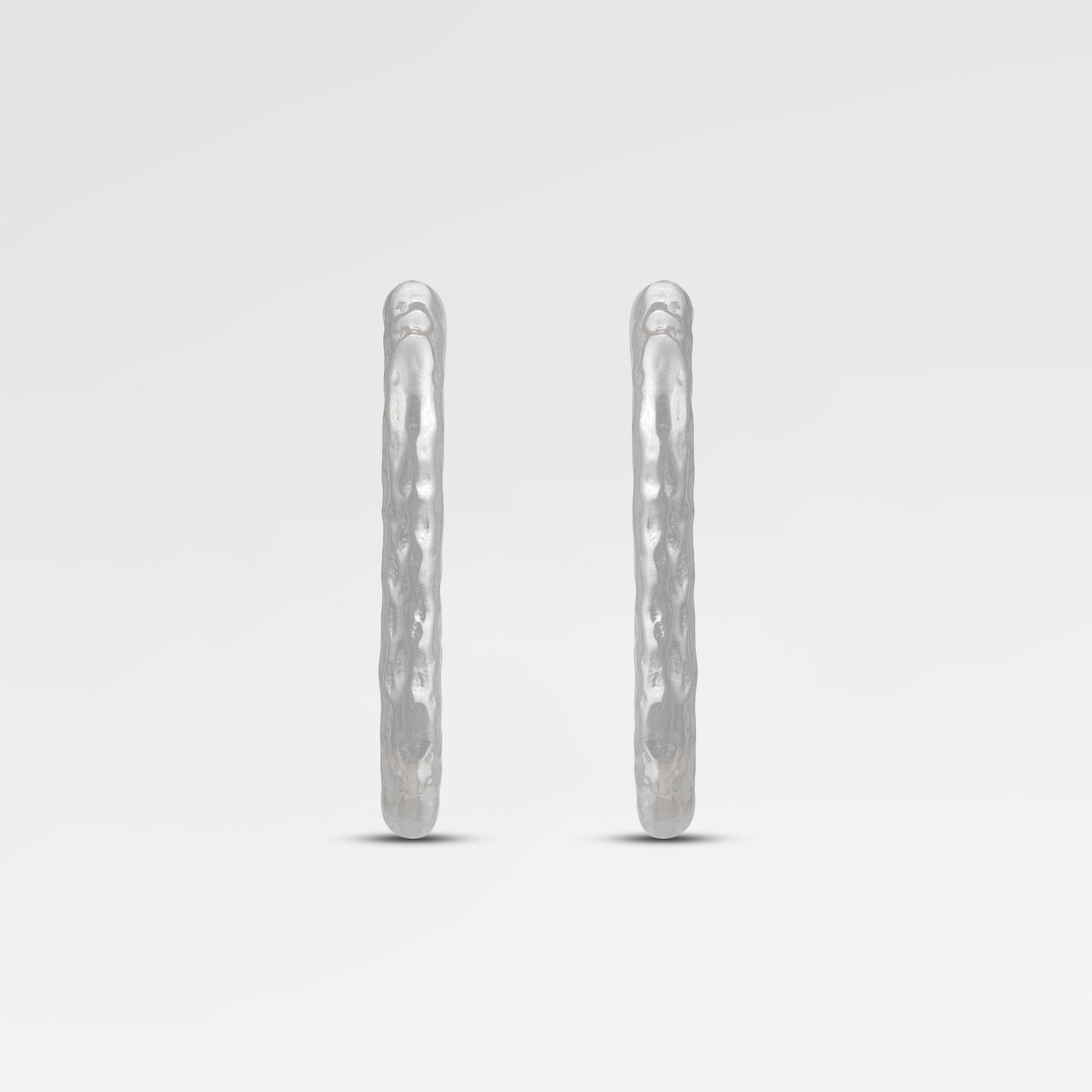 Kate Hammered Huggies Earrings