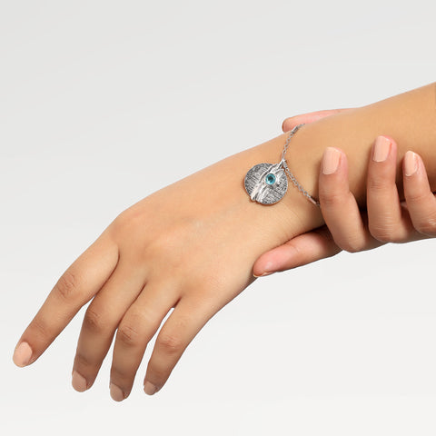 Lila Silver Topaz Pendant