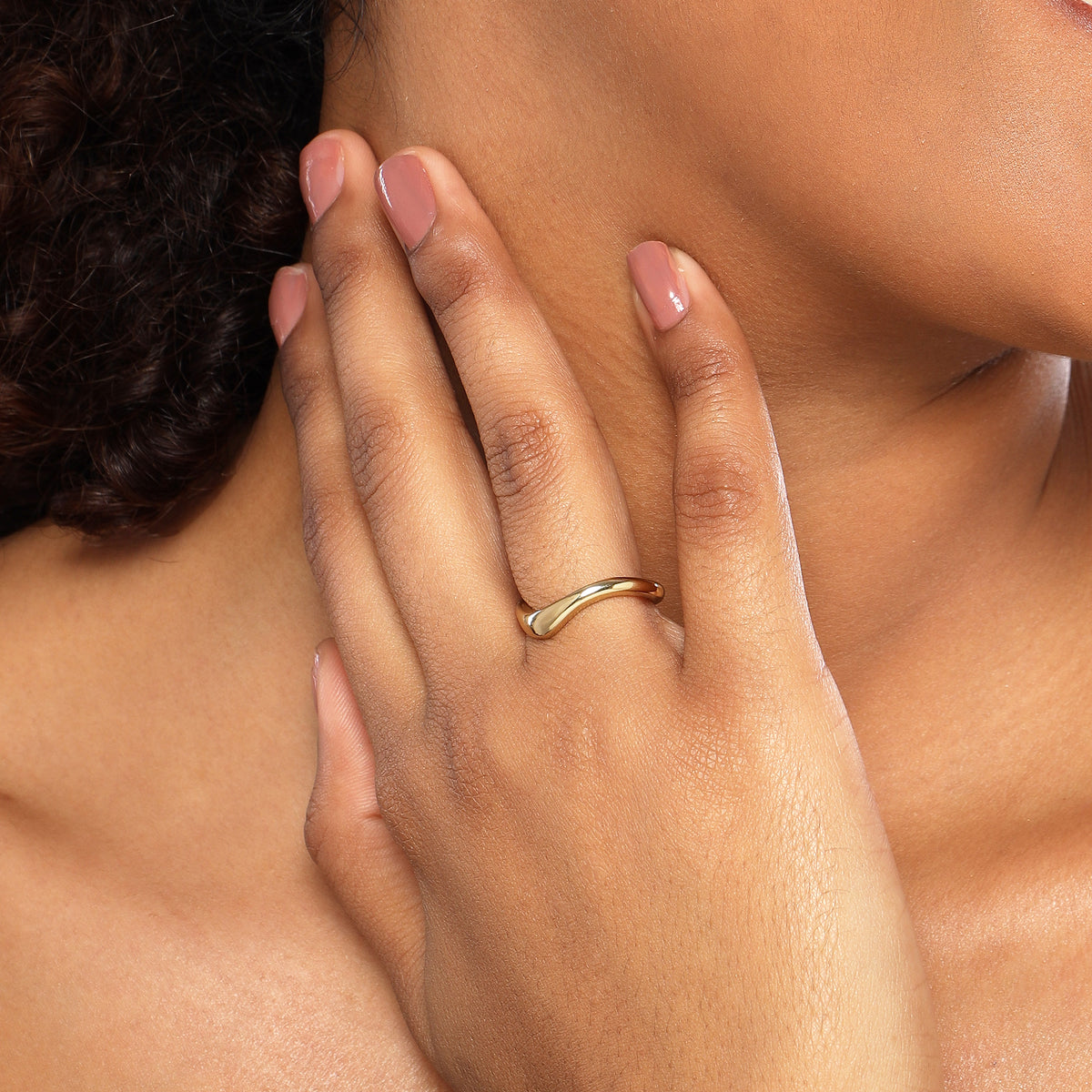 Kate Silver Plated Rava Texture Adjustable Ring