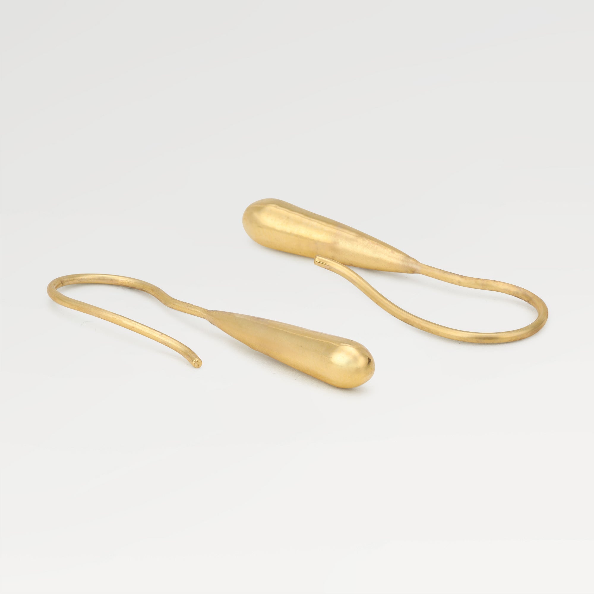 Kate Yellow Gold Plated Fix Hanger Drop Earrings
