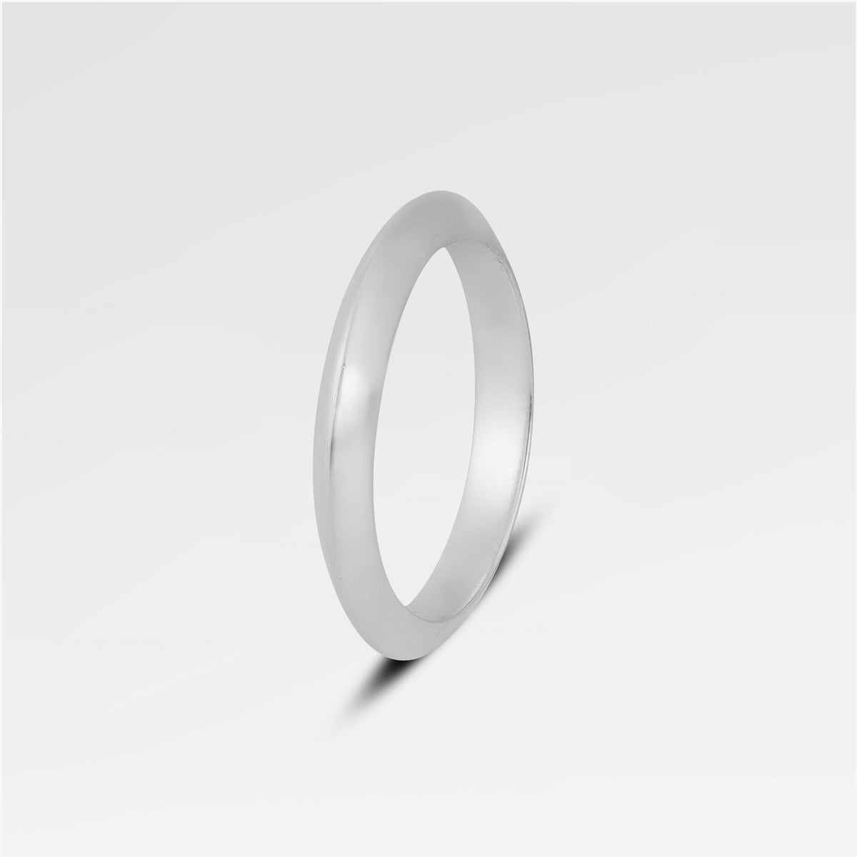 Yellow Gold Plated Plain Tapered Band Ring