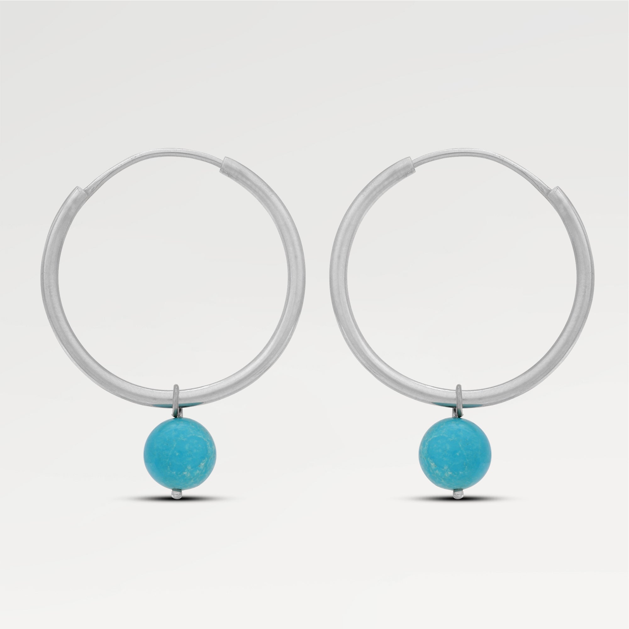 Zoe Larimar Beaded Earrings