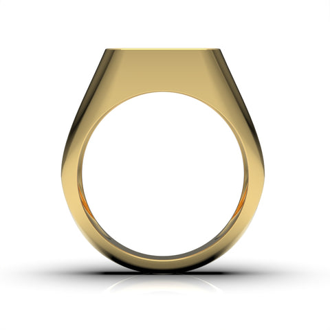 Ruby Sterling Silver Gold Plated Ace Ring