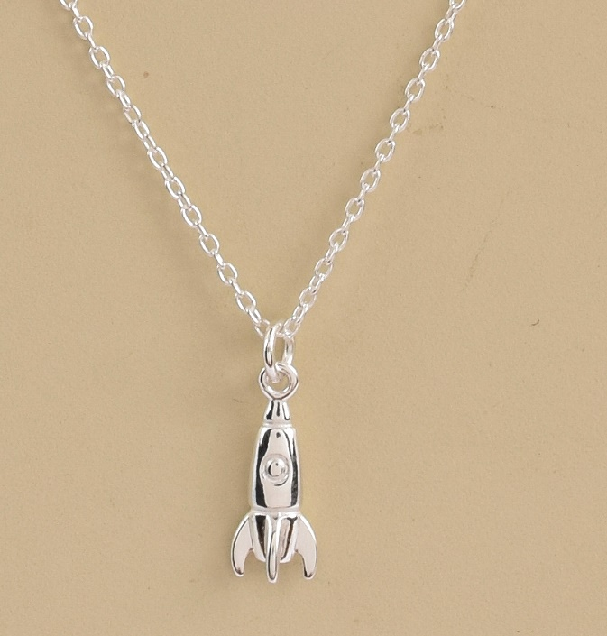 Ava Sterling Silver Rocket Necklace