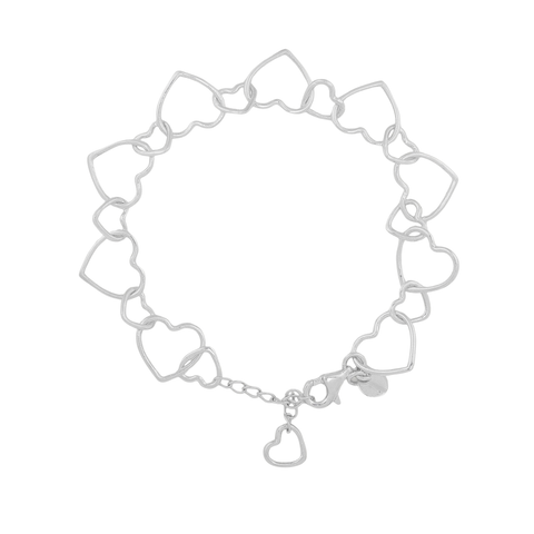 Maria Sterling Silver Heart Shape Bracelets