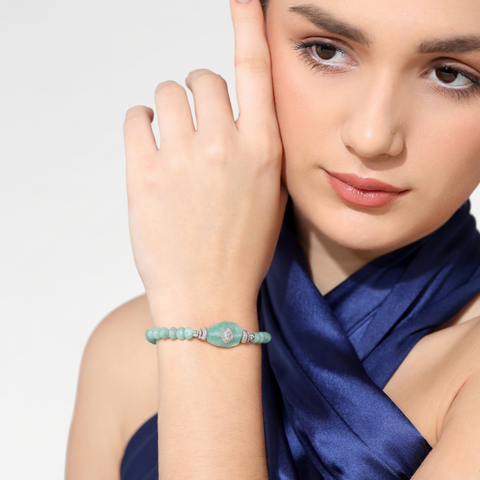 Aria Silver Amazonite Bracelets