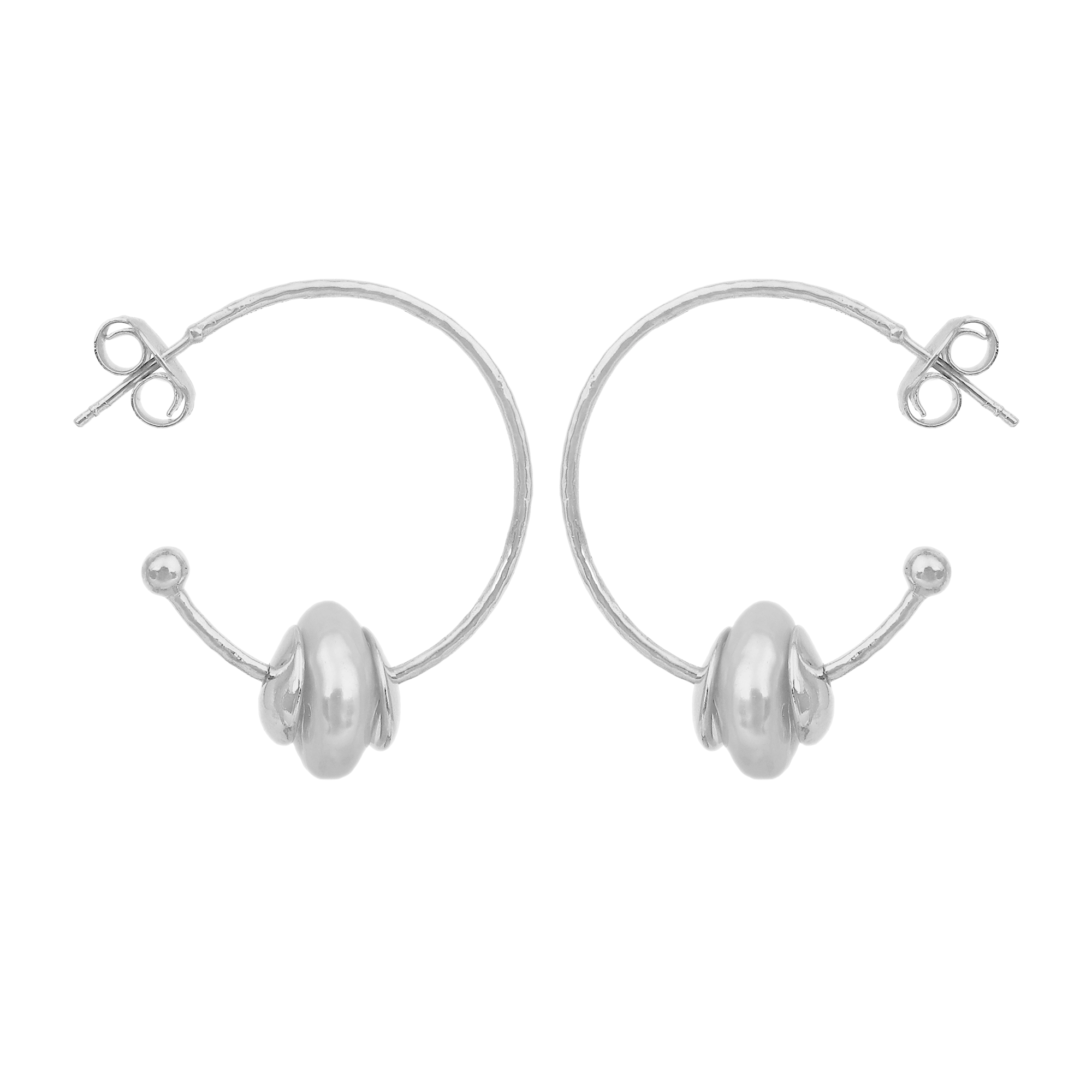 Kate Gold Plated Coin Pearl Stud Earrings Set