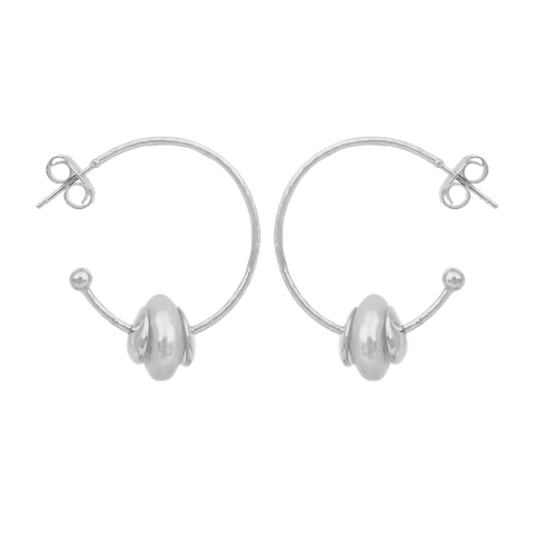 Juno Sterling Silver Elegant Huggies Earrings