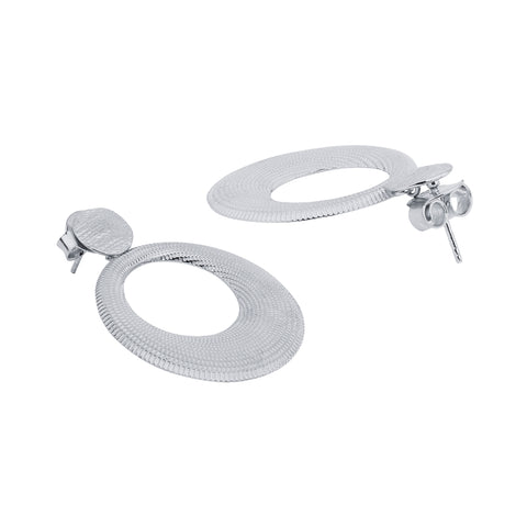 Kira Sterling Silver Elegant Circle Earrings