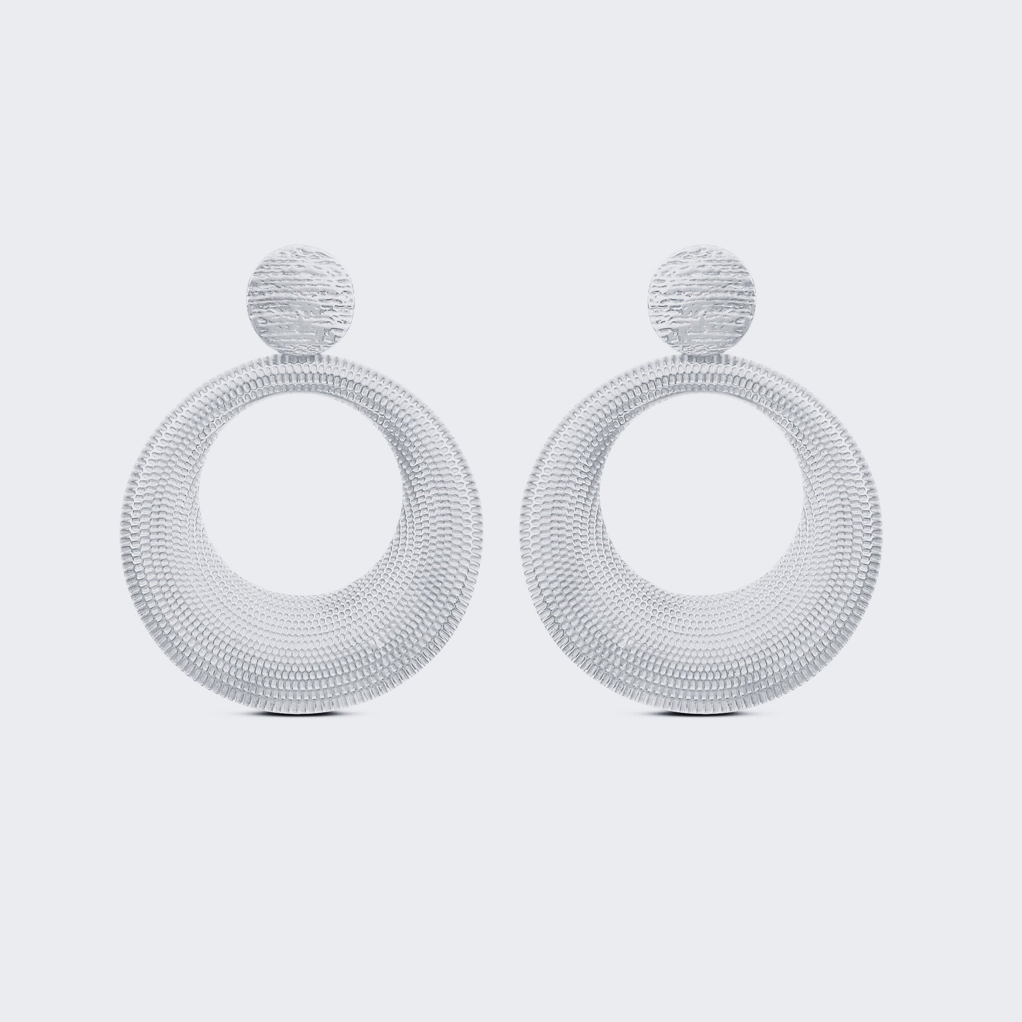 Boucles d'oreilles à tige en argent sterling 925 plaqué or 2 microns avec plaque en forme de D bleu laiteux aqua C Qtz