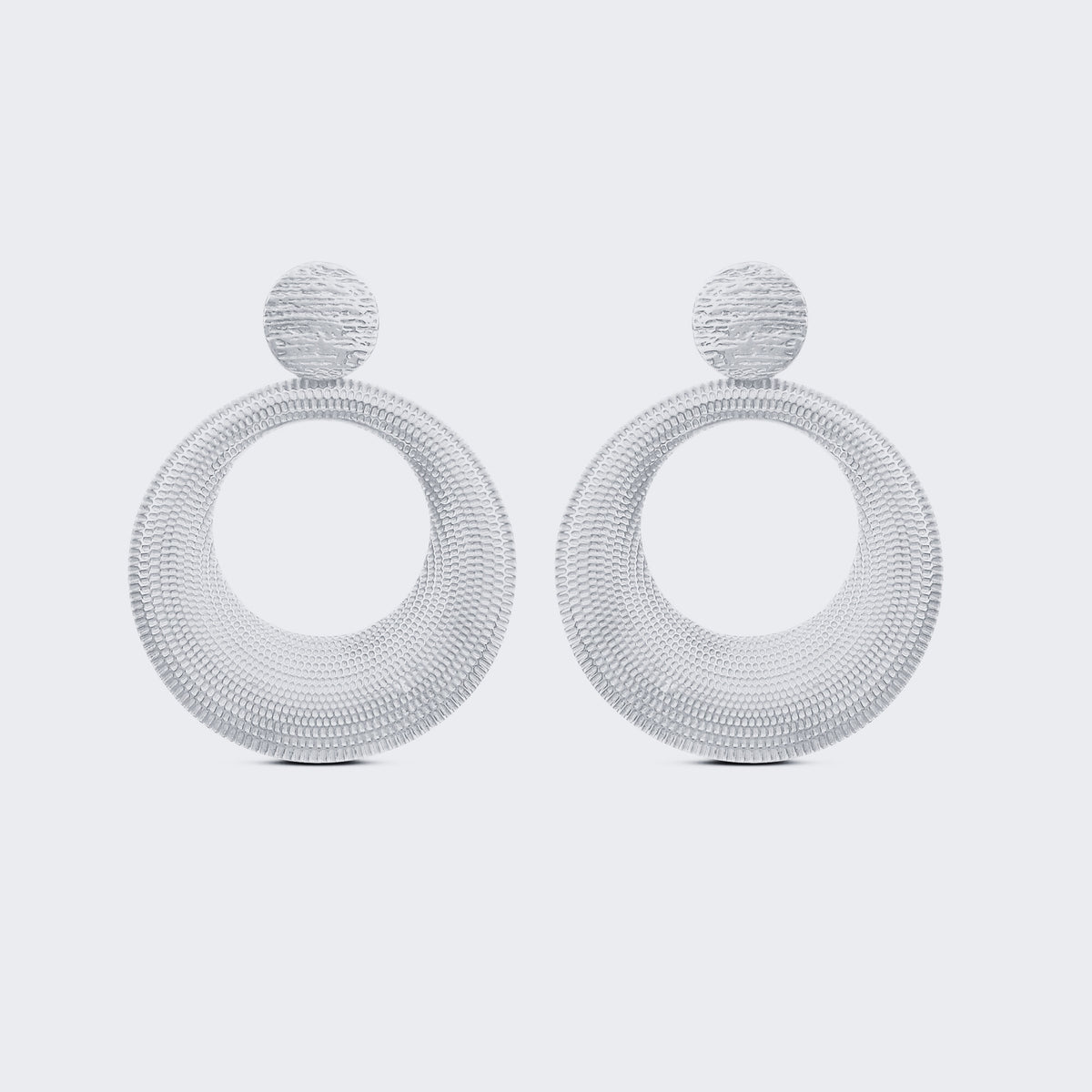 Boucles d'oreilles à tige en argent sterling 925 plaqué or 2 microns avec plaque en forme de D bleu laiteux aqua C Qtz