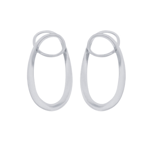 Zoya Silver Organic Earrings