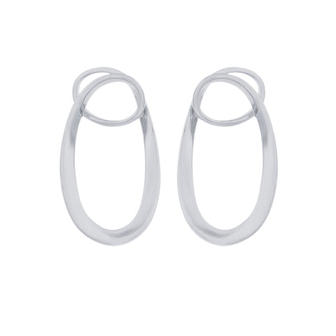 Zoya Silver Organic Earrings