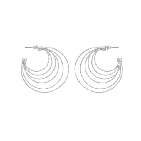 Nyra Sterling Silver Wire Stud Earrings