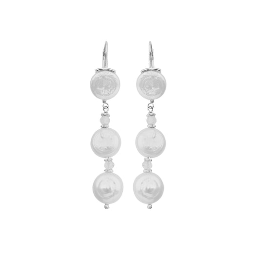 Orla Silver Pearl Earrings