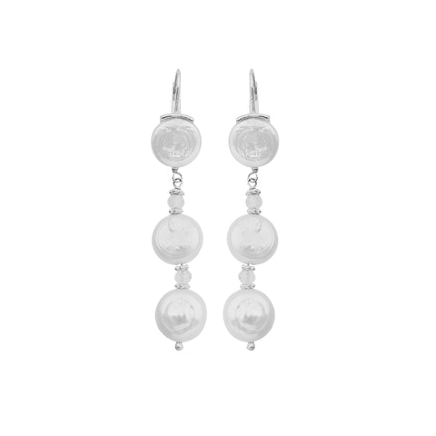 Orla Sterling Silver Pearl Stud Earrings