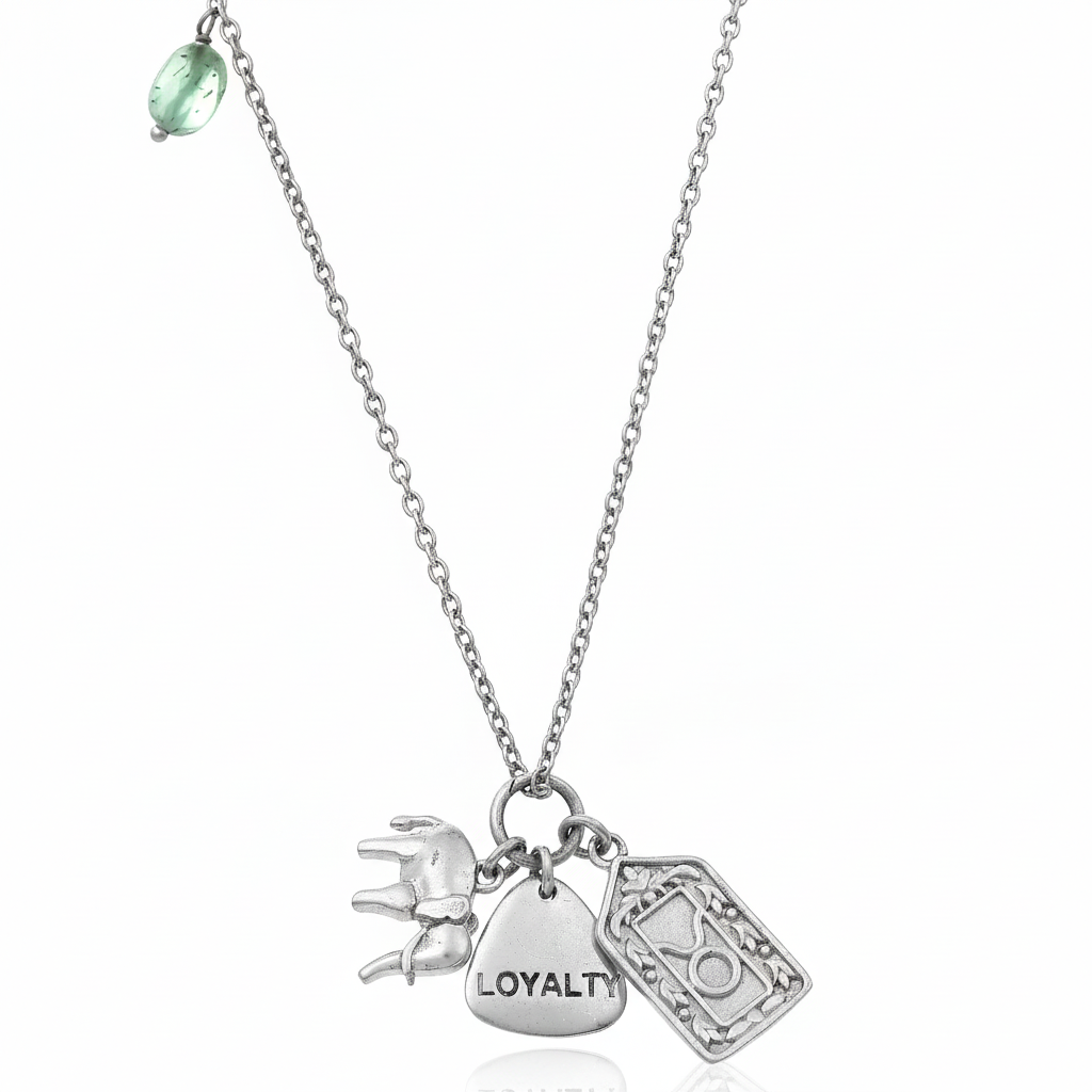 Ada Silver Emerald Necklace