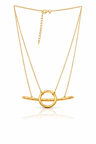 Sia Silver Hammered Necklace