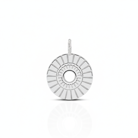 Riya Sterling Silver Embossed Pendant