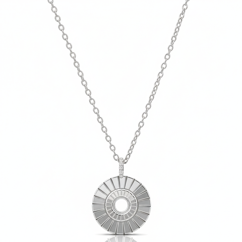 Riya Sterling Silver Embossed Pendant