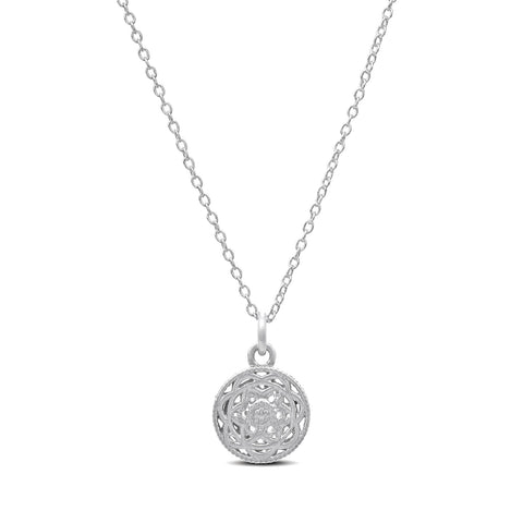 Seya Sterling Silver Filigree Pendant