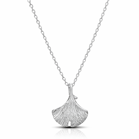 Ella Sterling Silver Texture Necklace