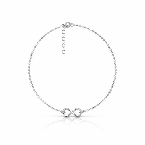 Mira Silver Infinity Anklet