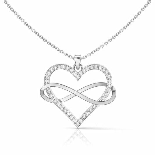 Lyra Silver Zirconia Necklace