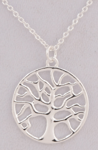 Anna Sterling Silver Tree Necklace
