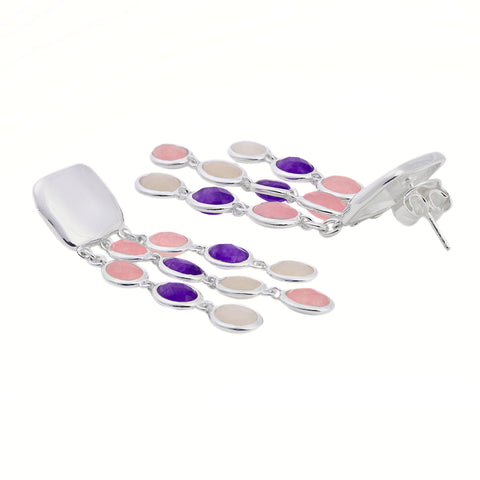 Rita Silver Amethyst Earrings