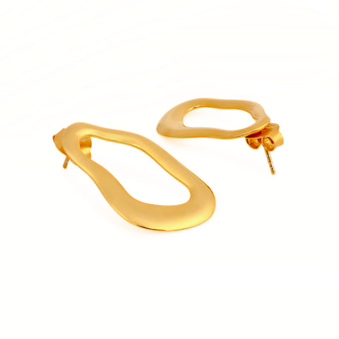 Noa Silver Organic Earrings