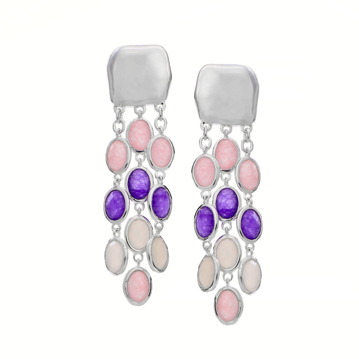 Rita Silver Amethyst Earrings