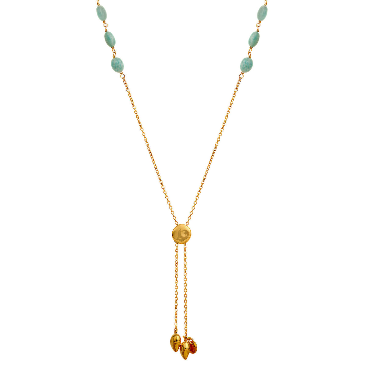 Lia Sterling Silver Oval Amazonite Necklace