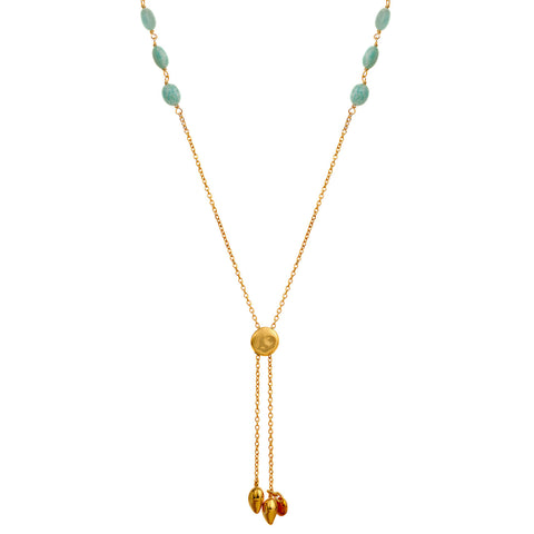 Lia Sterling Silver Oval Amazonite Necklace