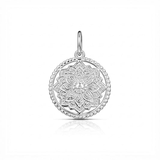 Ella Silver Floral Pendant