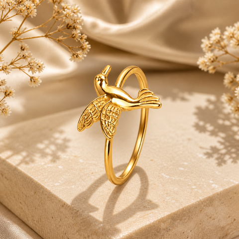 Anna Silver Bird Adjustable Ring