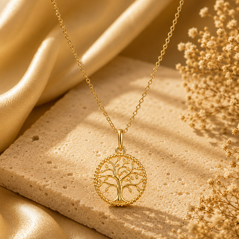 Ava Silver Tree Pendant