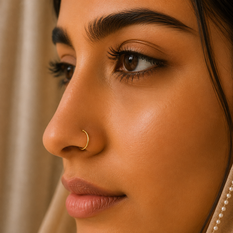 Aemi Silver Nose Pin