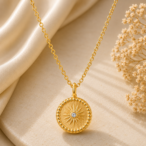 Kim Silver Crystal Pendant