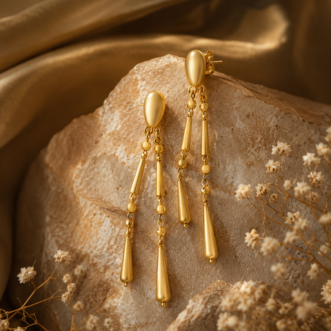 Myra Silver Drop Earrings