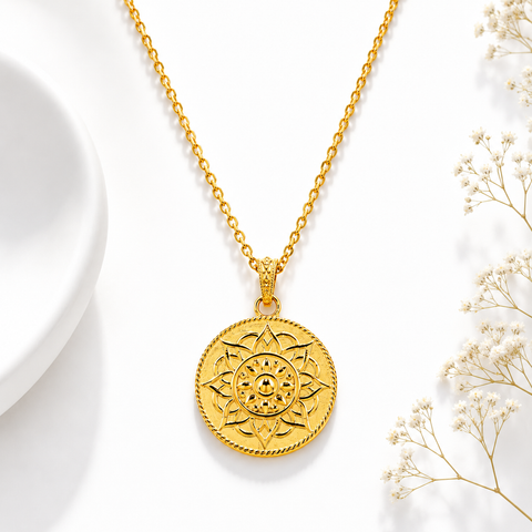 Ella Silver Mandala Pendant