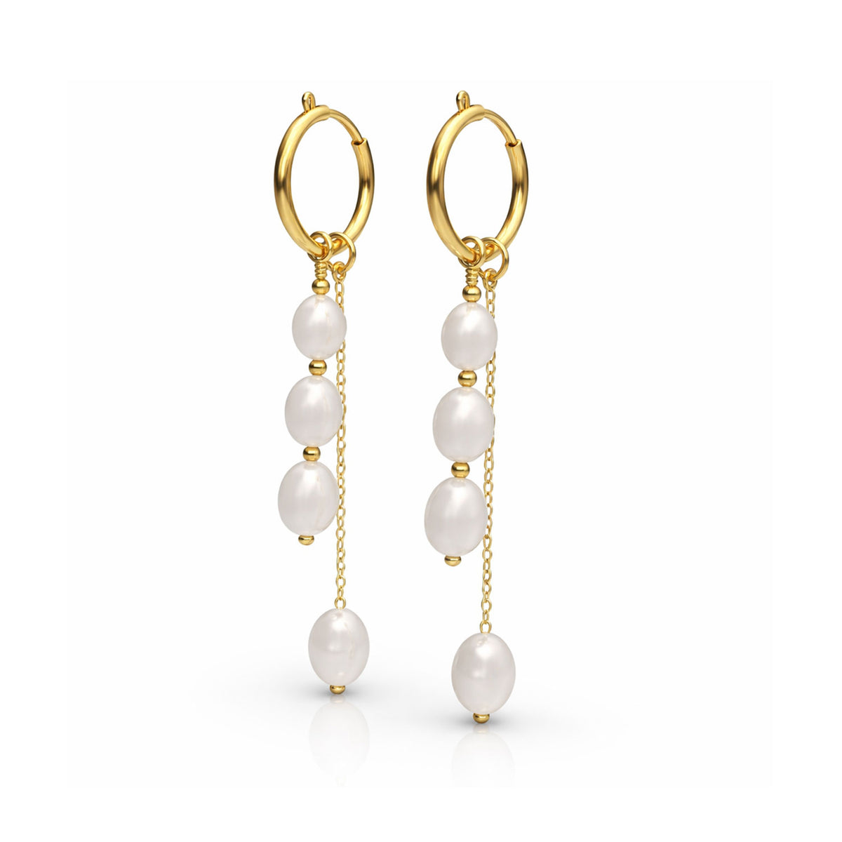 Alys Silver Pearl Earrings