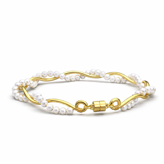 Evelyn Silver Pearl Bracelets