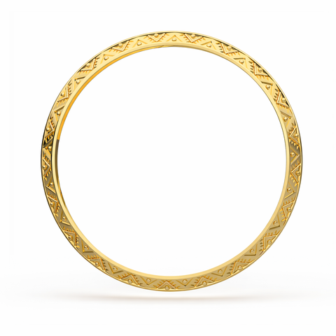 Ruby Silver Elegant Bangle