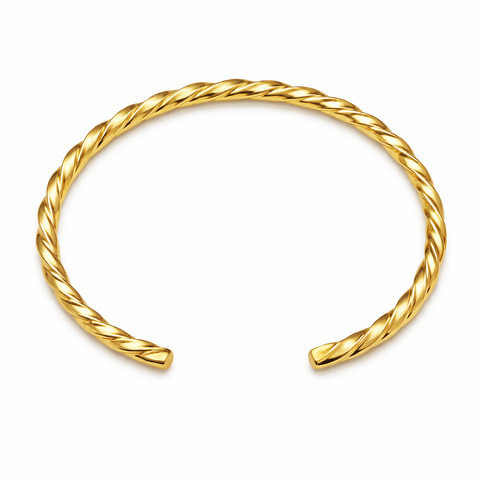 Ruby Silver Bangle Bracelet