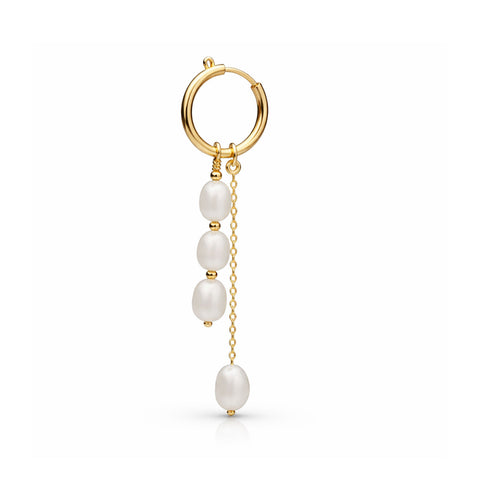 Alys Silver Pearl Earrings