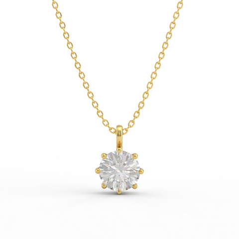 Aro Silver Zirconia Necklace