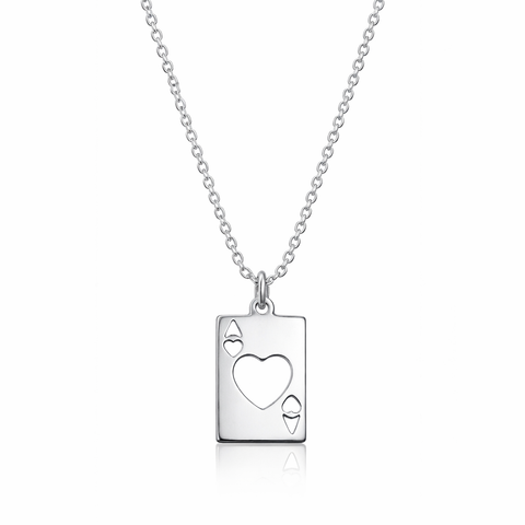 Lucy Silver Heart Necklace