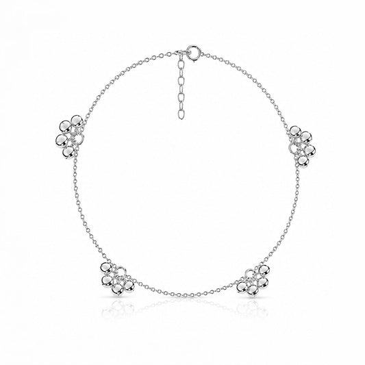 Pia Silver Anklet